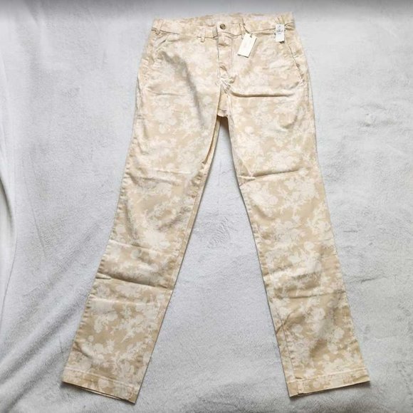 New men's 31x32 36x34 LoveShackFancy x Gap floral modern khakis pants slim fit - Picture 4 of 12